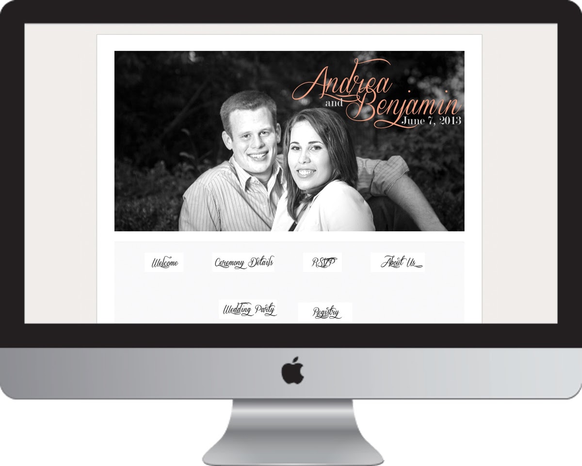 Elegant Romance Wedding Website